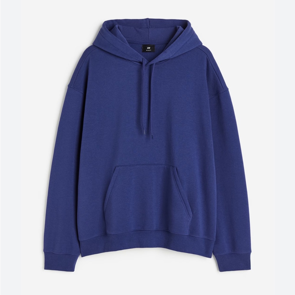 H&M Men’s LOOSE FIT HOODIE Dark Blue
